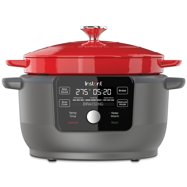 Instant Precision 6 quart Dutch Oven Red Lid Reviews Wayfair